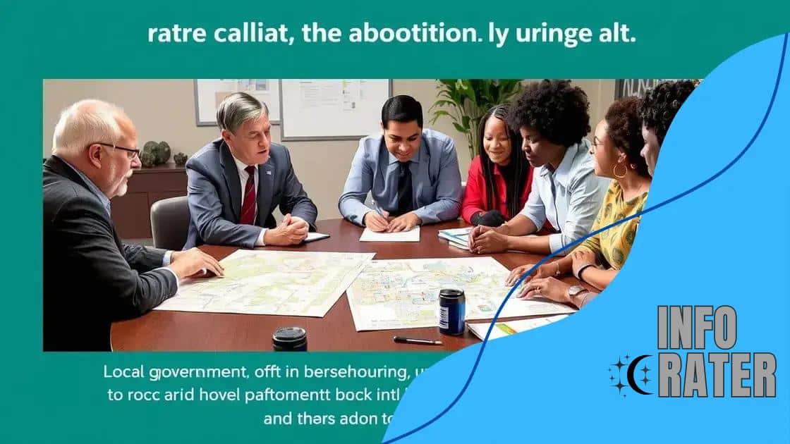 Role of local governments and partnerships